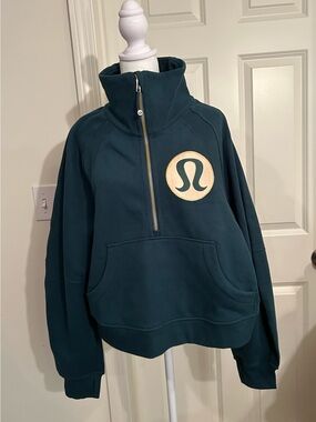 lululemon athletica Half Zip Oversized Scuba Storm Teal Size ML